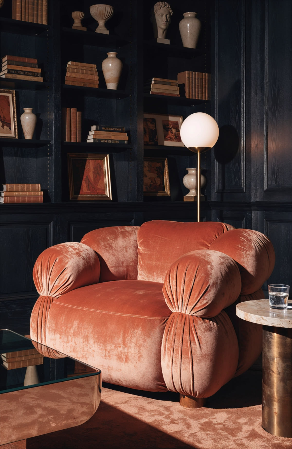 Velvet Bespoke Lounge Chair